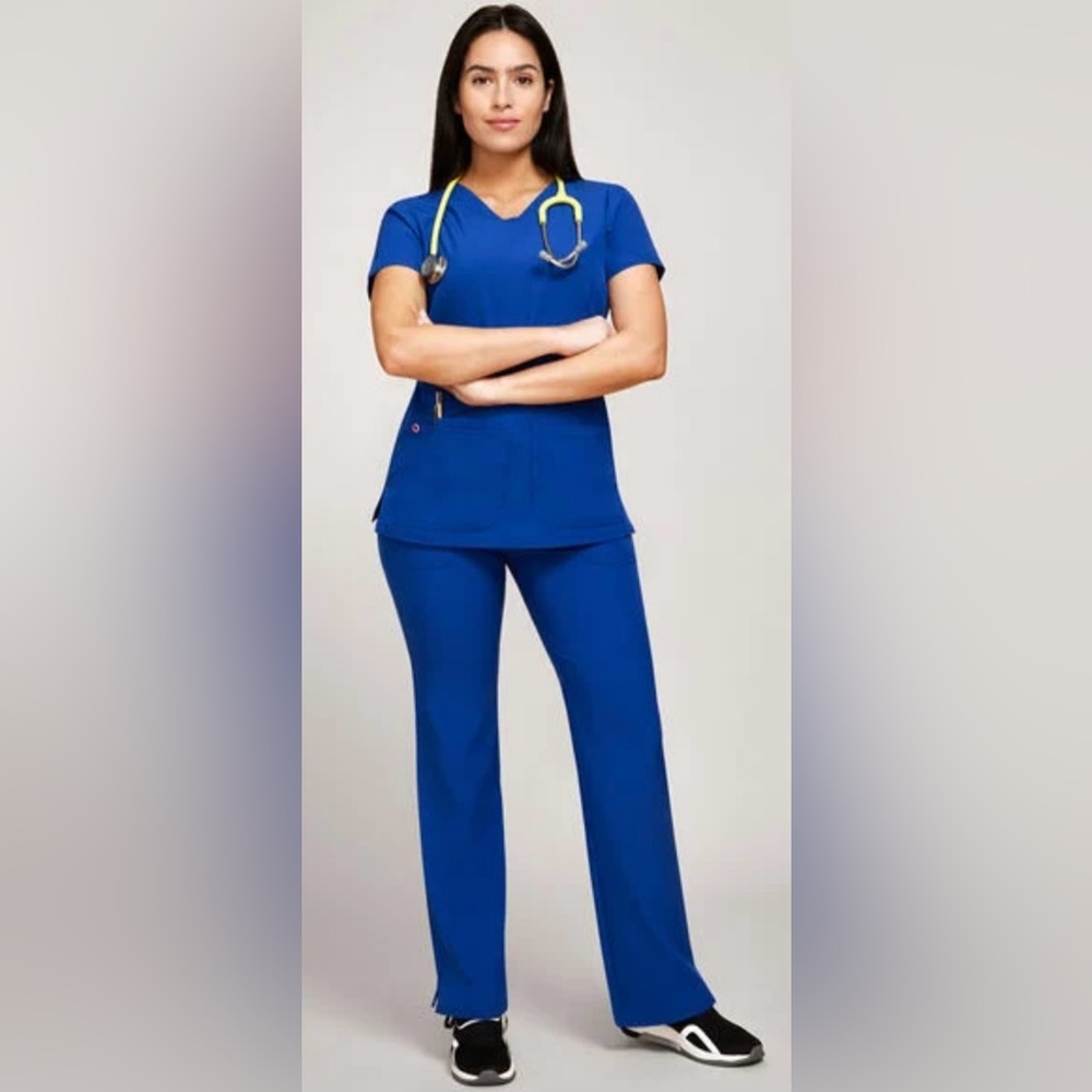 Royal blue scrubs